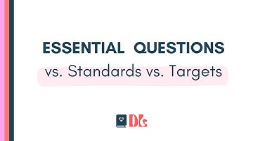 Essential Questions vs.  Standards vs  Targets