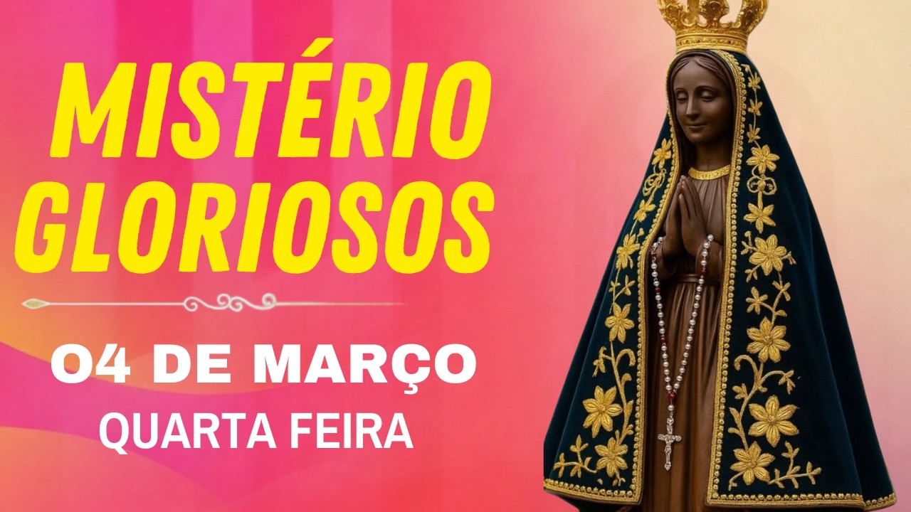 TERÇO DE APARECIDA COM PE. ANTONIO MARIA – 04 DE MARÇO DE 2026 | MISTÉRIOS GLORIOSOS