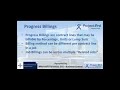 ProjectPro Construction Accounting Software: Progress Billings Overview