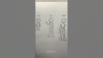 How to draw a Male stickman bodyTutorial ✏️ #drawing #tutorial #howtodraw#sketch #art