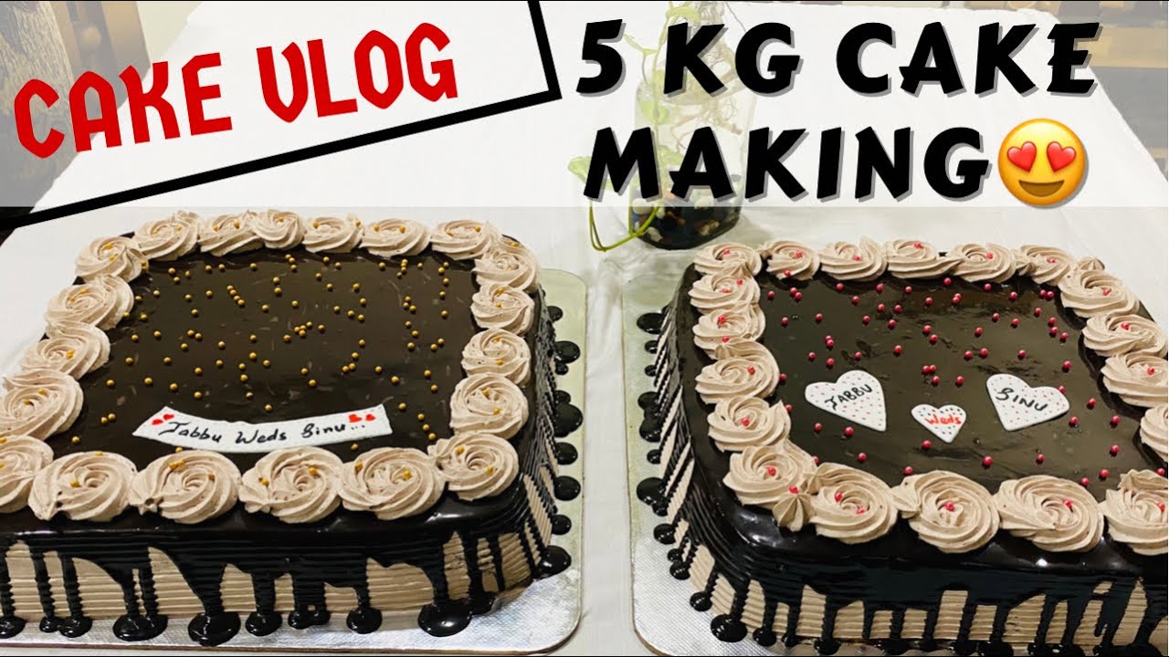 Cake vlog 5 KG Cake making video😍🤩 ️ Shamlasworld YouTube
