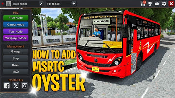 How To Add Ashok Leyland MSRTC Oyster Bus Mod In Bussid | MSRTC Oyster 2025 Bus Mod Bussid