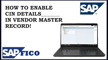 Enable "CIN Details" in Vendor Master Records | SAP FICO