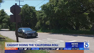 Caught doing the 'California roll' can get you fined