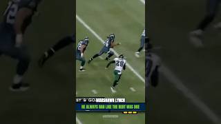 Marshawn Lynch Always Ran Like the Rent Was Due 🔥 #nfl #shorts