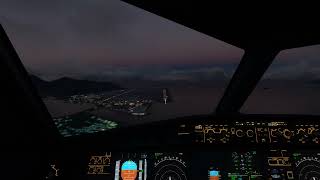 Airbus A330 Crash Landing at Hong Kong [Landing without Landing Gear]