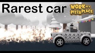 🍕The rarest vehicle in Work at a pizza place Roblox🚗