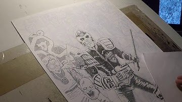Inking Judge Dredd 1977 Part 18