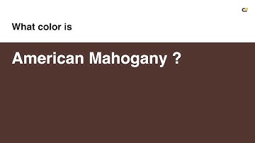 American Mahogany color #52352f hex color - Red color - Cool color 52352f