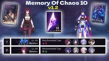 Kafka E0 and Seele E0 Memory Of Chaos 10 Full Clear | [MoC 10] v1.2 | Honkai: Star Rail