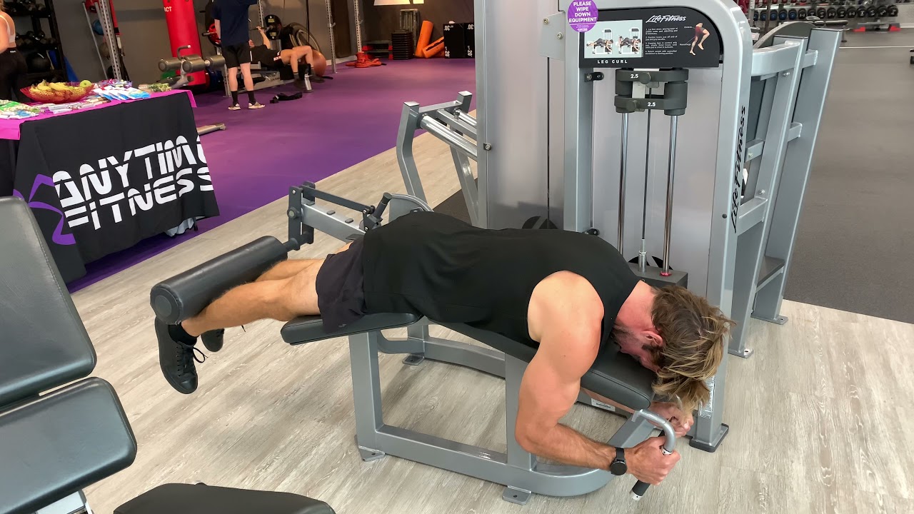 Prone Hamstring Machine Machine Prone Single Leg Hamstring Curls - YouTube
