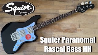 Squier Paranormal Rascal Bass HH Demo Metallic Black