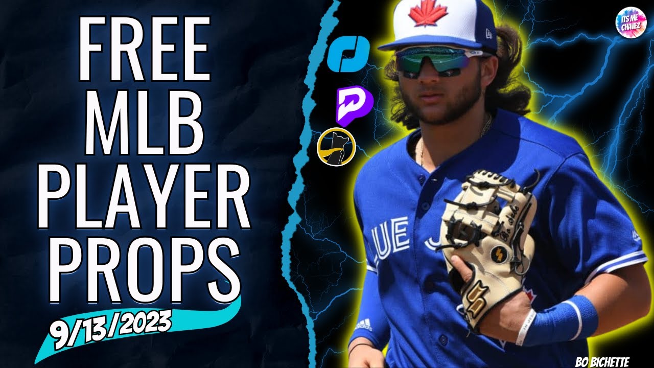 FREE MLB PRIZEPICKS 9/13/23 - MY TOP 3 #playerprops