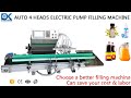 Automatic filling machine, 4 heads electric pump automatic liquid filling machine for cosmetic