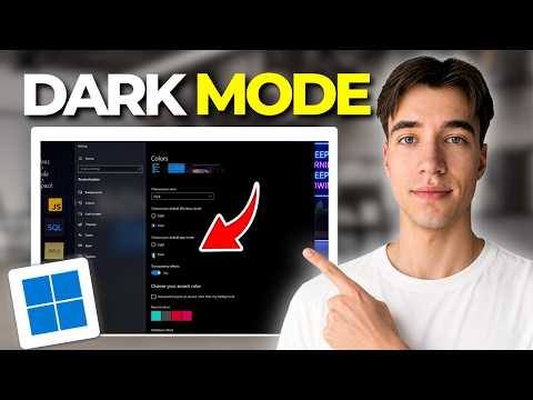 How To Turn On Dark Mode In Windows 11 | Tutorial 2026