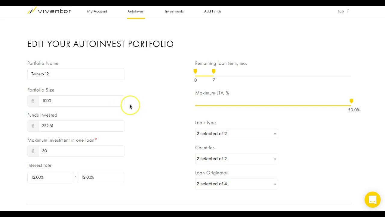 Autoinvest AutoInvest Tutorial ENG - YouTube