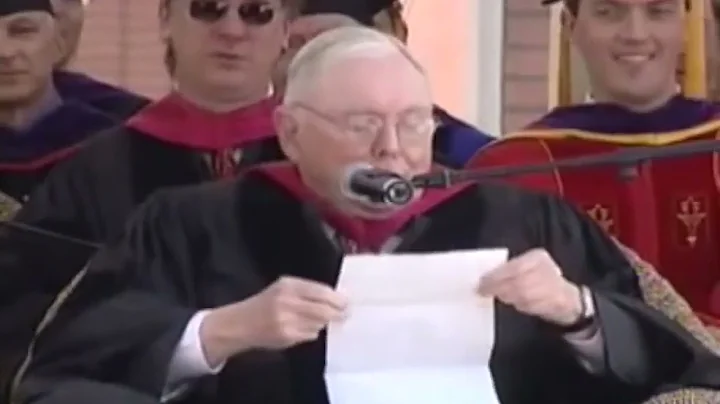 Charlie Munger: USC Law Commencement Speech, May 2007