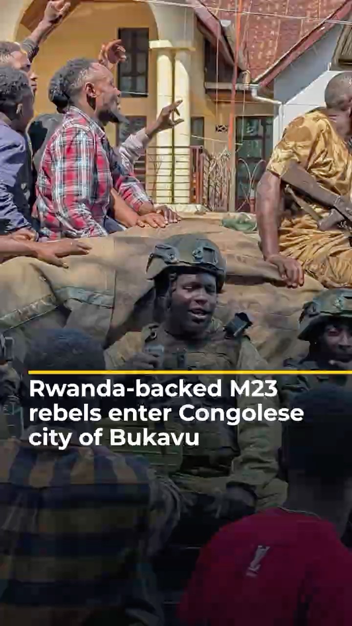Rwanda-backed M23 rebels reach centre of Bukavu in DR Congo | AJ#shorts