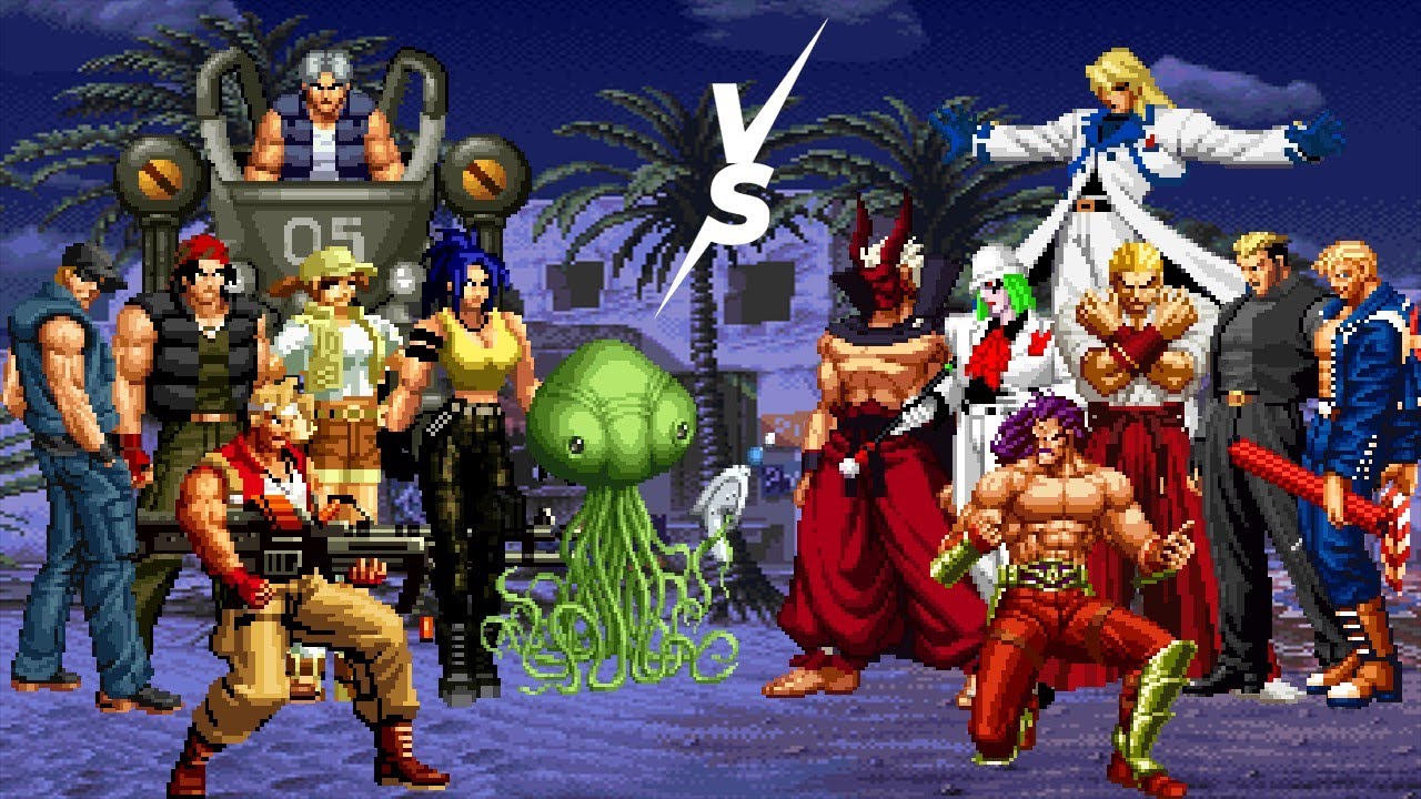 Metal slug Team vs South Town Team  [Kof2002 Mugen]