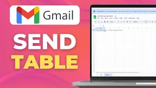 How to Send Table in Gmail Add Table in Email Tips & Tricks
