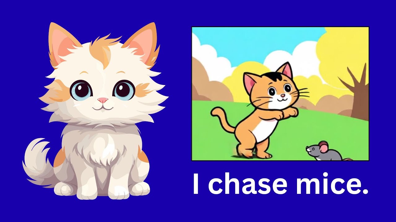 I am a cat | learning english for kids - YouTube