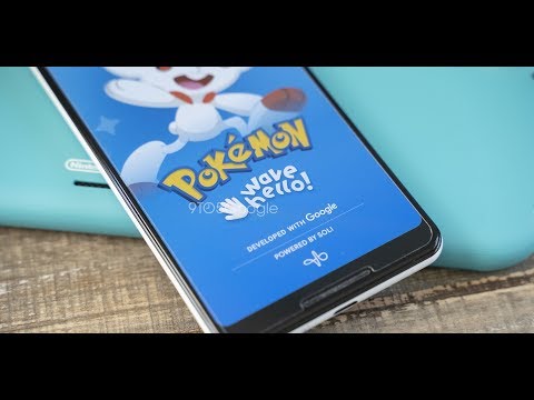 Pokemon Hello Wave on Google Pixel 4