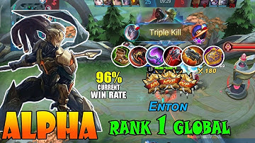 Next Level Plays Alpha Exp Lane! - Top 1 Global Alpha Enton -MLBB