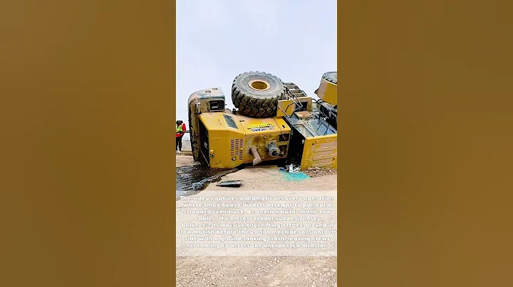 Rescue Gone Wrong: When a Heavy Loader Flips Trying to Save a Trapped Truck!