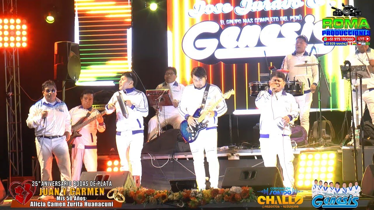Génesis de José Jurado Ordoñez en Vivo 2025 - Bodas de Plata de Juan y Carmen en Tacna.