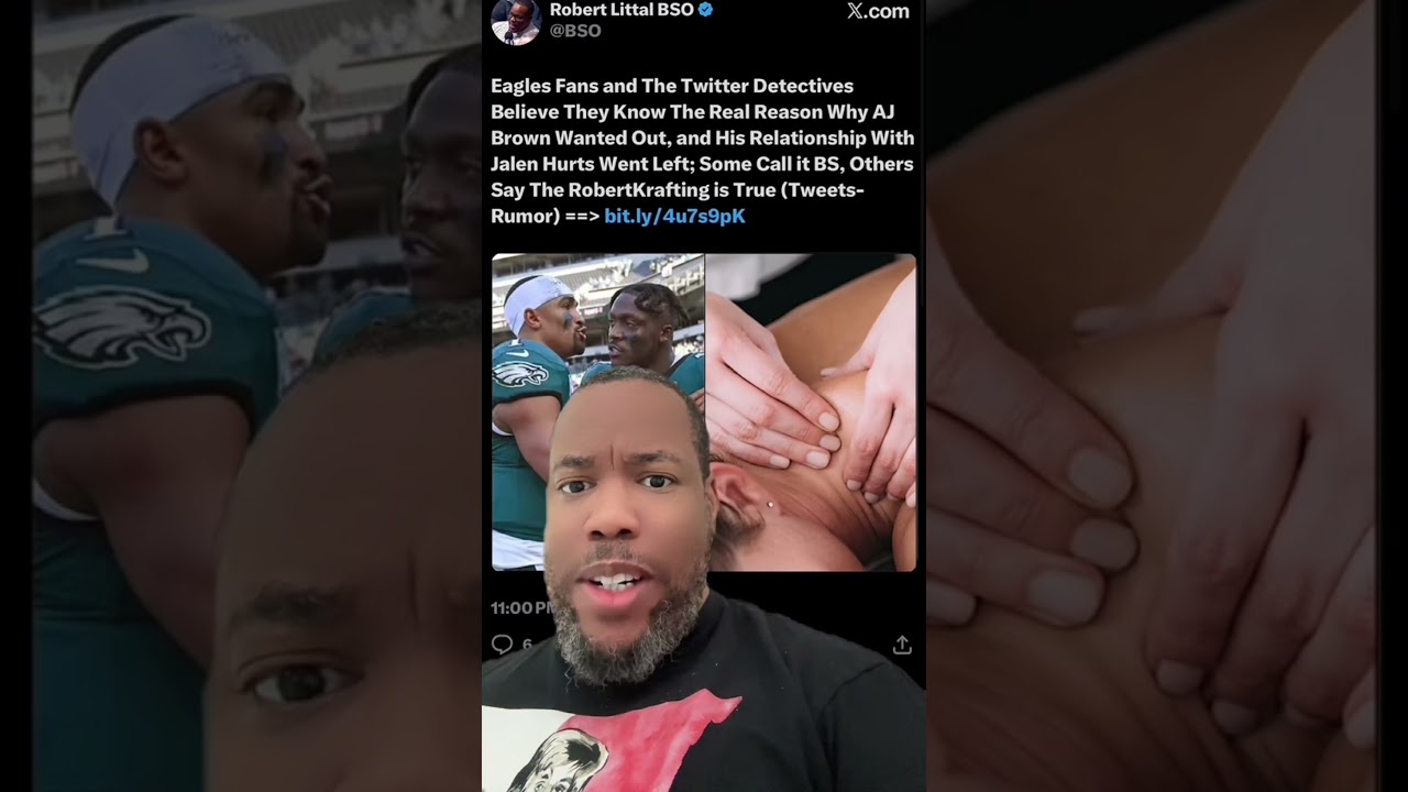 AJ Brown-Jalen Hurts beef was over a sidechick massage therapist #eagles #cheaters