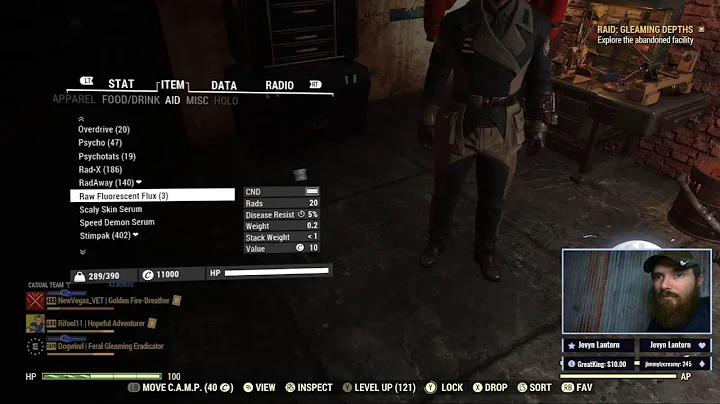 Carrying Viewers Through the Fallout 76 Raid for Fast Level Ups and Good Gear!