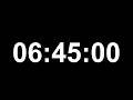 6 Hour 45 Minute Focus Timer (No Music) | Deep Work | Study Session | Countdown Timer | Black Screen