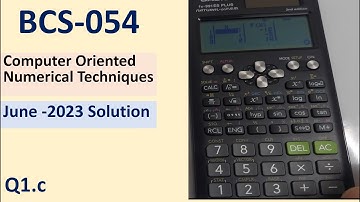 Use Bisection method | BCS054 June 2023 Question Paper Solution | #3
