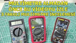 🔴 MULTİMETRE ALMADAN ÖNCE BU VİDEOYU İZLE, 3 FARKLI MULTİMETRE İNCELEMESİ