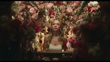 Cassie is crying in front of mirror