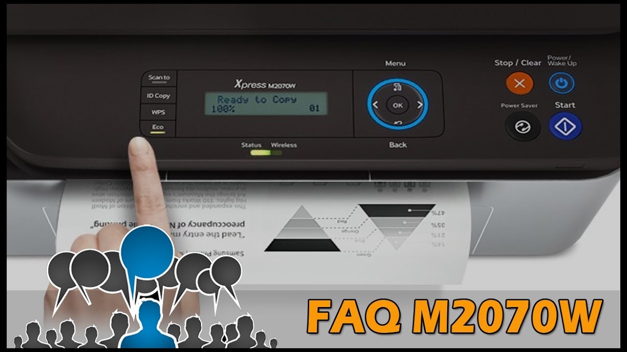FAQ2 Impressora Samsung M2070W - YouTube