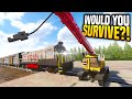 Train CRASH Causes HUGE Destruction - Teardown Mods Gameplay