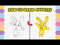 How to Draw Cuddles from Happy Tree Friends – Drawing Tutorial