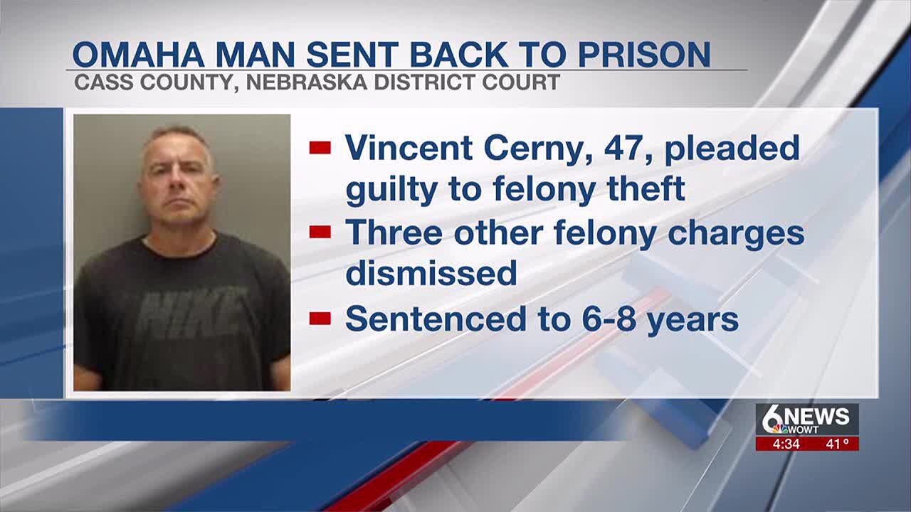 Omaha man sent back to prison on felony theft charges - YouTube