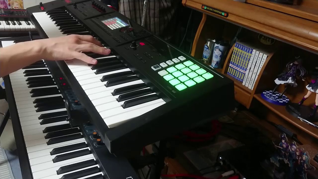 【バンドリ/RAISE A SUILEN】EXPOSE 'Burn out!!!' キーボードで弾いてみた