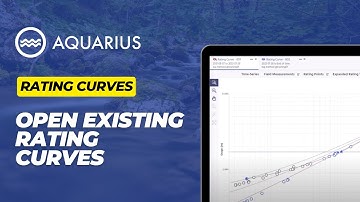 Open Existing Rating Curves | Hydrology | Aquarius Time-Series