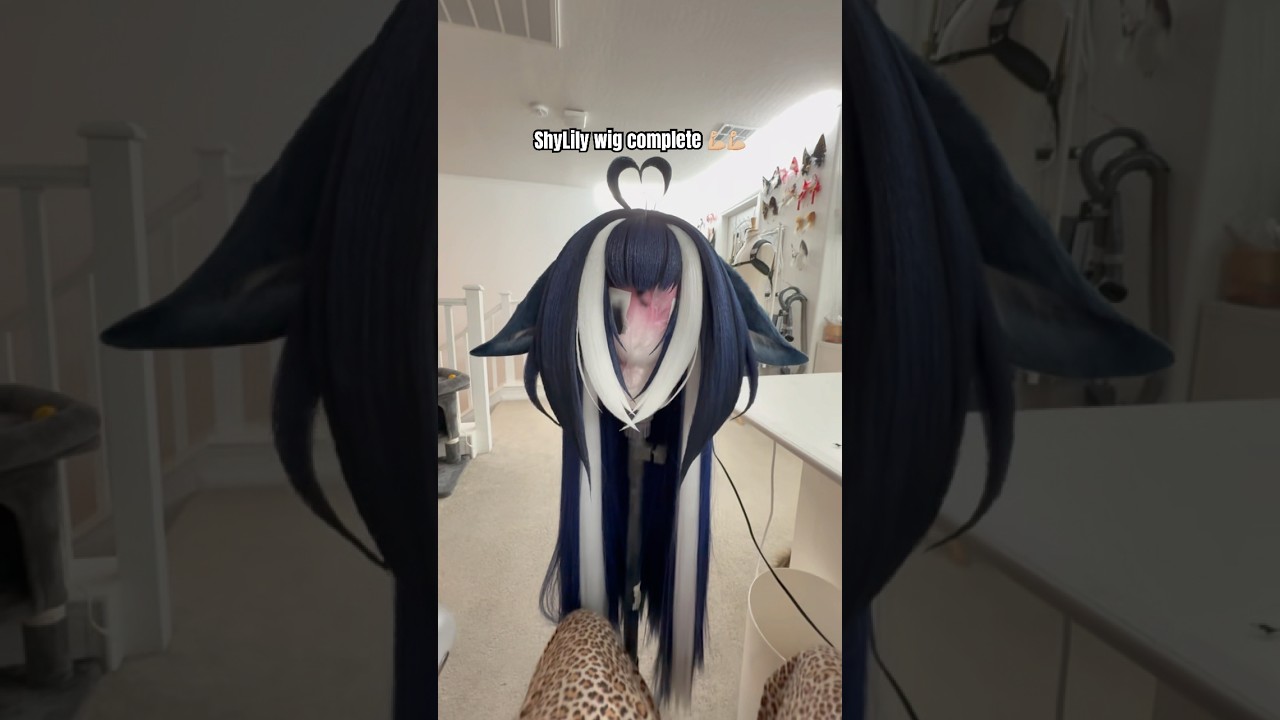 Vtuber ShyLily wig complete !!! #shylily #vtuber #cosplay #cosplaywig