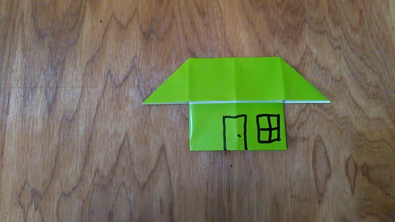 Cara Membuat Rumah Dari Kertas Origami - YouTube
