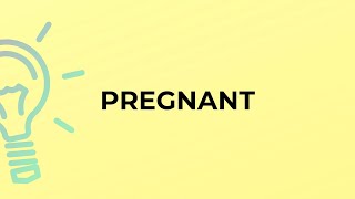 What is the meaning of the word PREGNANT?