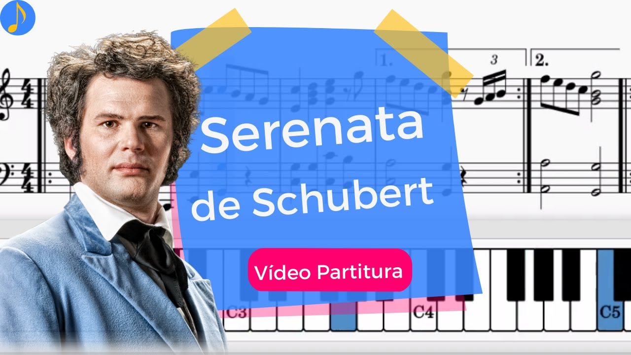 Serenata de Schubert | PARTITURA y TECLAS en PIANO 🎼🎶🎹 - YouTube