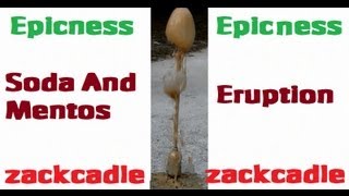 Soda And Mentos Eruption With Different Effects