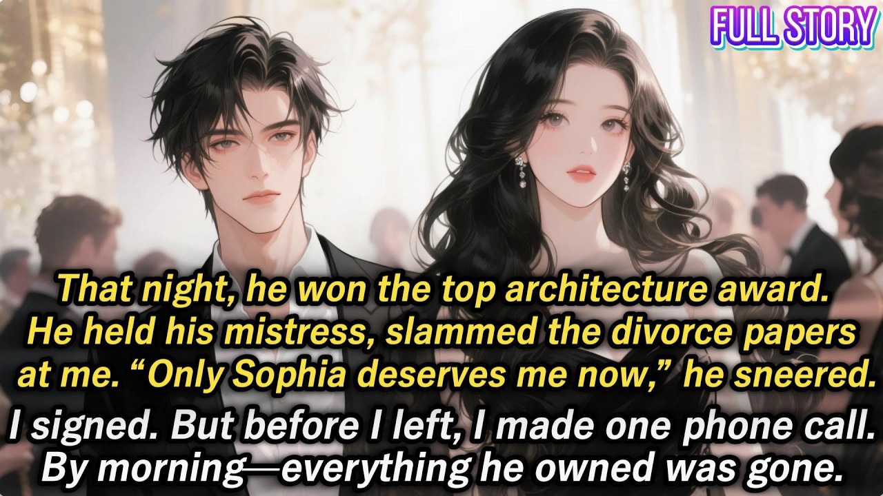That night,he won the top architecture award.He held his mistress, slammed the divorce papers at me…