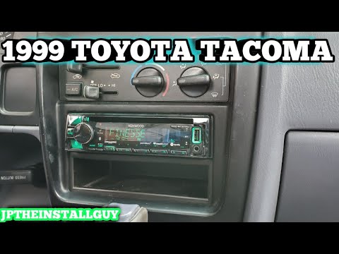 1999 Toyota tacoma radio removal and kenwood cd player install