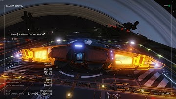 Elite Dangerous - Docking and hyperspace jump inside a fleet carrier | 1080p 60fps (PC)