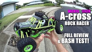 WLTOYS ACROSS 4X4 1/12 Rock Racer Review - [UnBox, Inspection, Drive/CRASH Test, Pros & Cons]